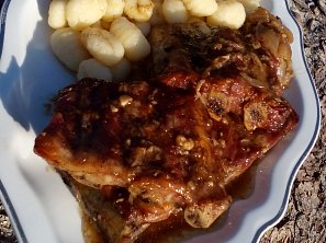 Zázvorová žebírka na cibuli