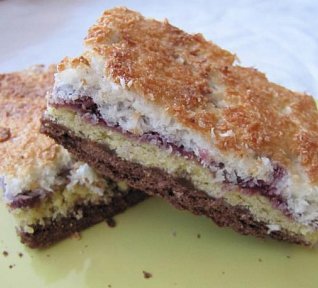 Kokosové (ořechové) řezy