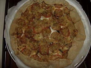 Slaný koláč s lilkem