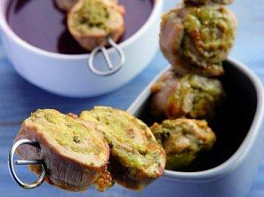 Roláda z panenky s bazalkovým pestem