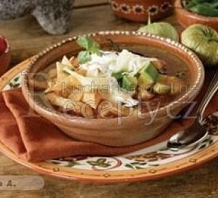 Mexická polévka - Sopa de Tortilla