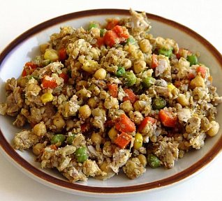 Pohankové rizoto s cizrnou a kuřecím masem