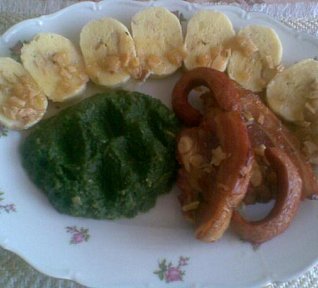 Vepřové s česnekem a uzeninou