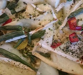 Patizony zapečené s hermelínem