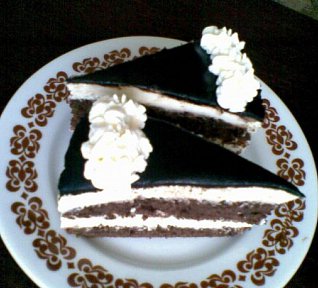 Kakaovo-tvarohový dort