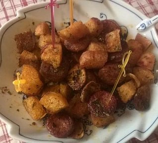 Chorizo jednohubky - tapas