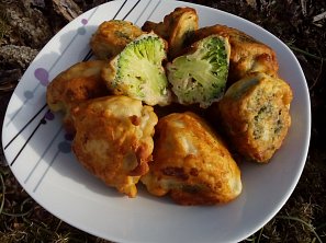 Brokolice / květák v těstíčku s Nivou