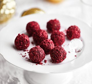 Malinové kuličky z ovesných vloček