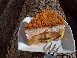 Karamelový dort / řez