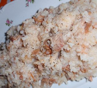 Rizoto s vepřovou konzervou