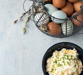 Vajíčková pomazánka s lučinou