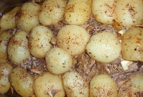 Houbová staročeská pečínka s bramborem