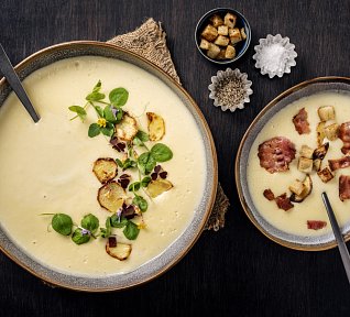 Pórková polévka s chorizem