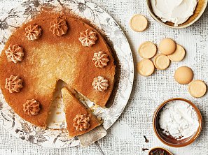 Nepečený jablkový dort