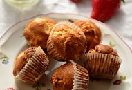 Jahodovo-banánové muffiny