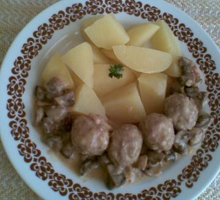 Mleté maso na žampionech