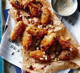 Sladké kuře Dakgangjeong