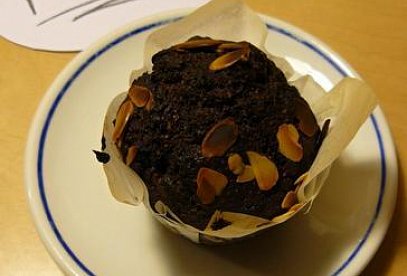 Muffiny s mandlemi a čokoládou