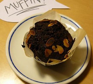 Muffiny s mandlemi a čokoládou