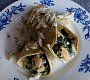 Tortilla s kuřecím masem a špenátem