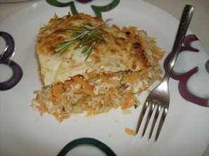 Mrkev s rýži, ricottou a rozmarýnem