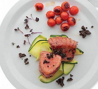 Panenka s olivovou tapenádou