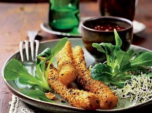 Černý kořen v sezamové krustě