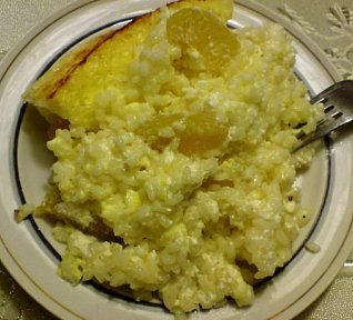 Zapečený rýžový nákyp s meruňkami