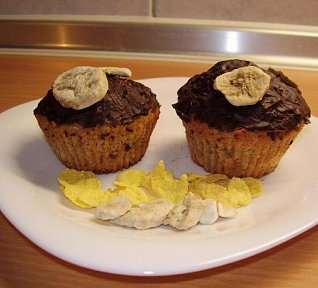 Banánové muffiny s cornflakes
