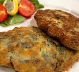 Špenátové řízky s mletým masem