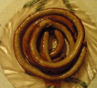 Pečená vinná klobása na pivě