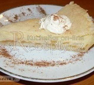 Jablečný koláč s mléčným krémem