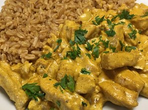 Veganské kari nudličky