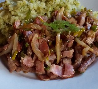 Masové nudličky s fenyklem