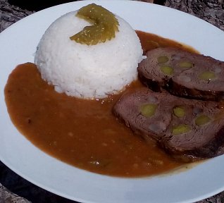 Špikované okurkové hovězí na špeku