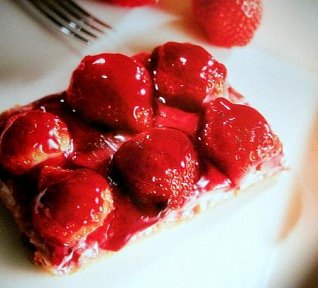 Rychlý jahodový koláč