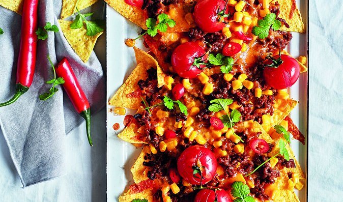 Chilaquiles s mletým hovězím