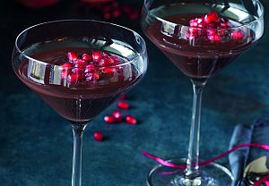 Čokoládový krém s granátovým jablkem