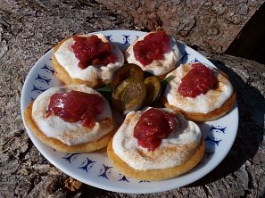 Lívanečky se švestkovým pudinkem