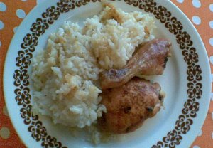 Dietní pečené kuře s rýží