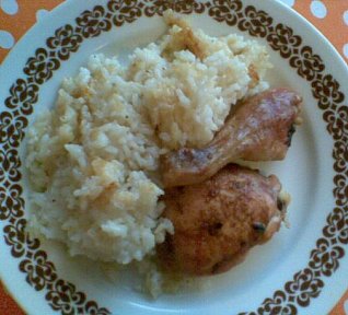 Dietní pečené kuře s rýží