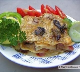 Houbové lasagne