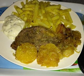 Kotlety na pomerančích