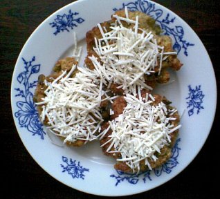 Chlebové placky s hráškem