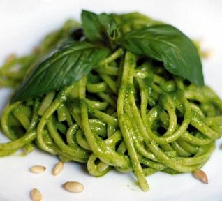 Linguine s rukolovým pestem