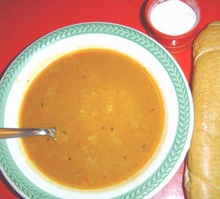 Dršťková polévka z hlívy ústřičné