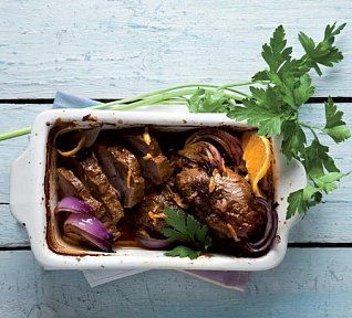 Vepřové na pomerančích