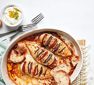 Kuřecí prsa Hasselback