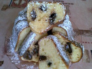 Tvarohovo-čokoládová bábovka