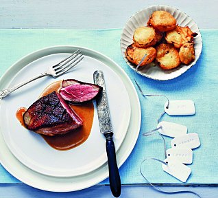 Kachní prsa a bramborové suflé